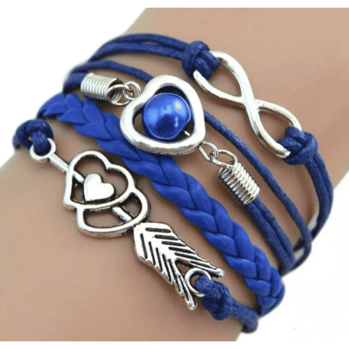 Pulseira de couro para amizade feminina - várias cores 2