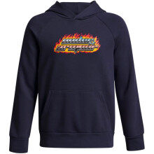 Under Armour Boys Flame Effect Raglan Hoodie