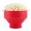Silicone popcorn bowl collapsible red 2