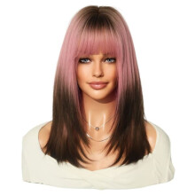 Long Straight Wig Natural Look Heat Resistant 1 Piece