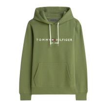 (S, Pine) Tommy Hilfiger Mens Logo Hoodie