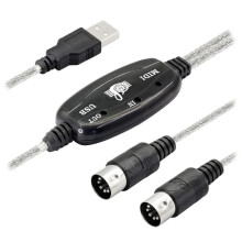 USB MIDI Cable Adapter Type A to DIN 5-Pin