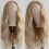 Golden Blonde Curly Lace Front Wig Synthetic 2