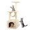 Cat tree beige scratching post 90 cm 1