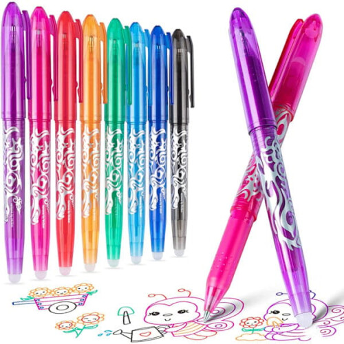 Erase Gel Pen 0.5mm Tip 8 Colors