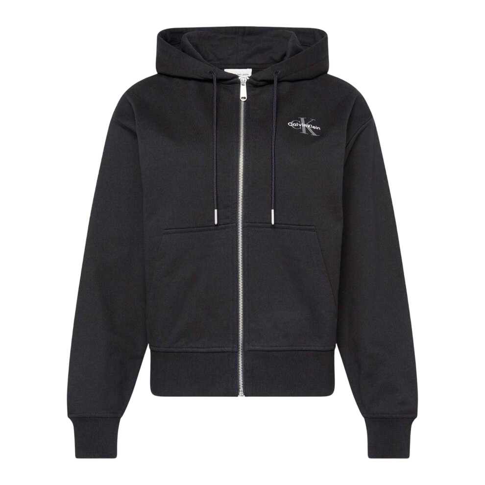 Calvin Klein (10 Uk, Black) Womens/Ladies Full Zip Hoodie