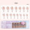 French gel nail tips almond shape 300 pcs pre-applied base 3