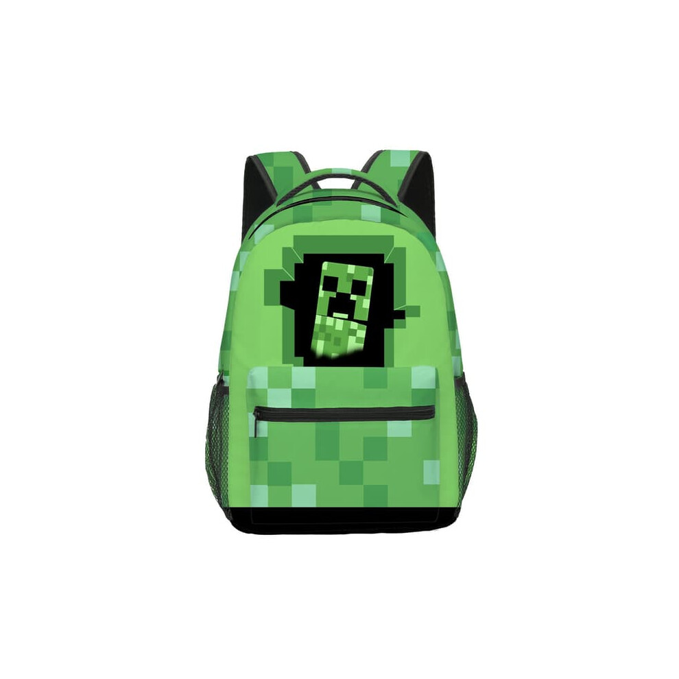Minecraft backpack for boys black 1 piece