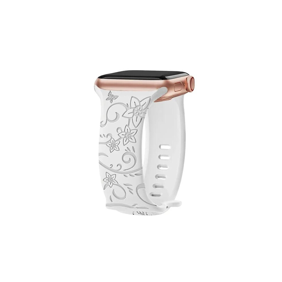 Graverat Apple Watch Band 38-49Mm Wildflower White 962125794533