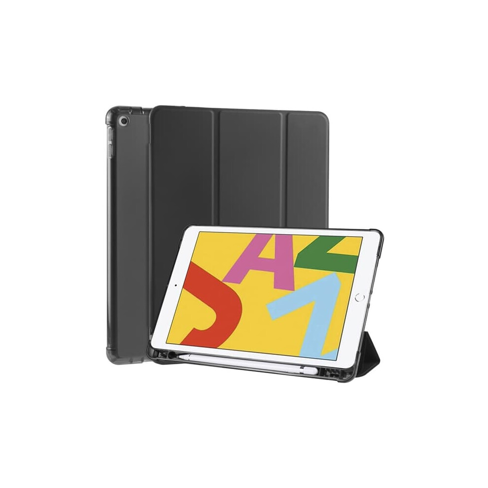Ipad 10.2 Inch Case Tri-Fold With Pencil Holder Black 962125793314
