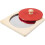 Montessori mirror button puzzle toy round geometric red 1