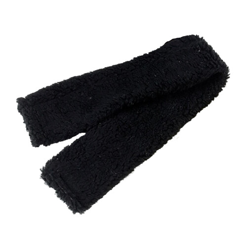 (One Size, Black) Hy Fur Fabric Girth Sleeve