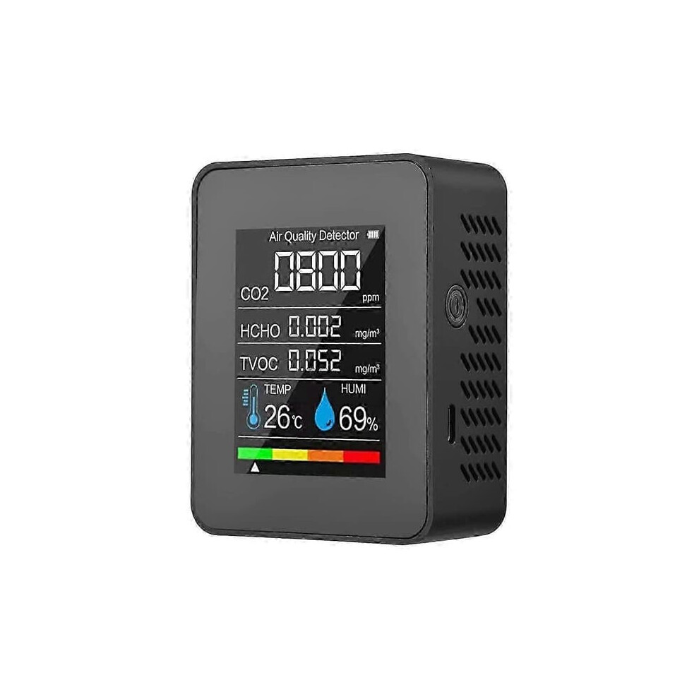 Air Quality Meter Tvoc Hcho Co2 Temp Humidity 5-In-1 962125799057