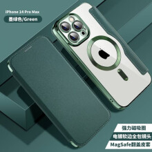 Capa carteira magnética verde-escura compatível com iPhone 13 6.1 com porta-cartões, acabamento simples e transparente com revestimento