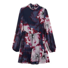 Ted Baker Womens/Ladies Aracely Floral Chiffon Bishop Mini Dress