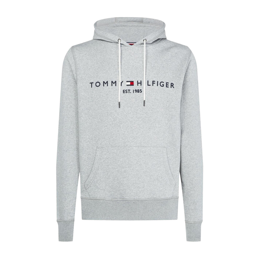 Tommy Hilfiger (Xxl, Cloud Grey) Mens Logo Hoodie