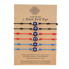 Evil Eye Bracelet Lucky 7-Knot 6 PCS Set