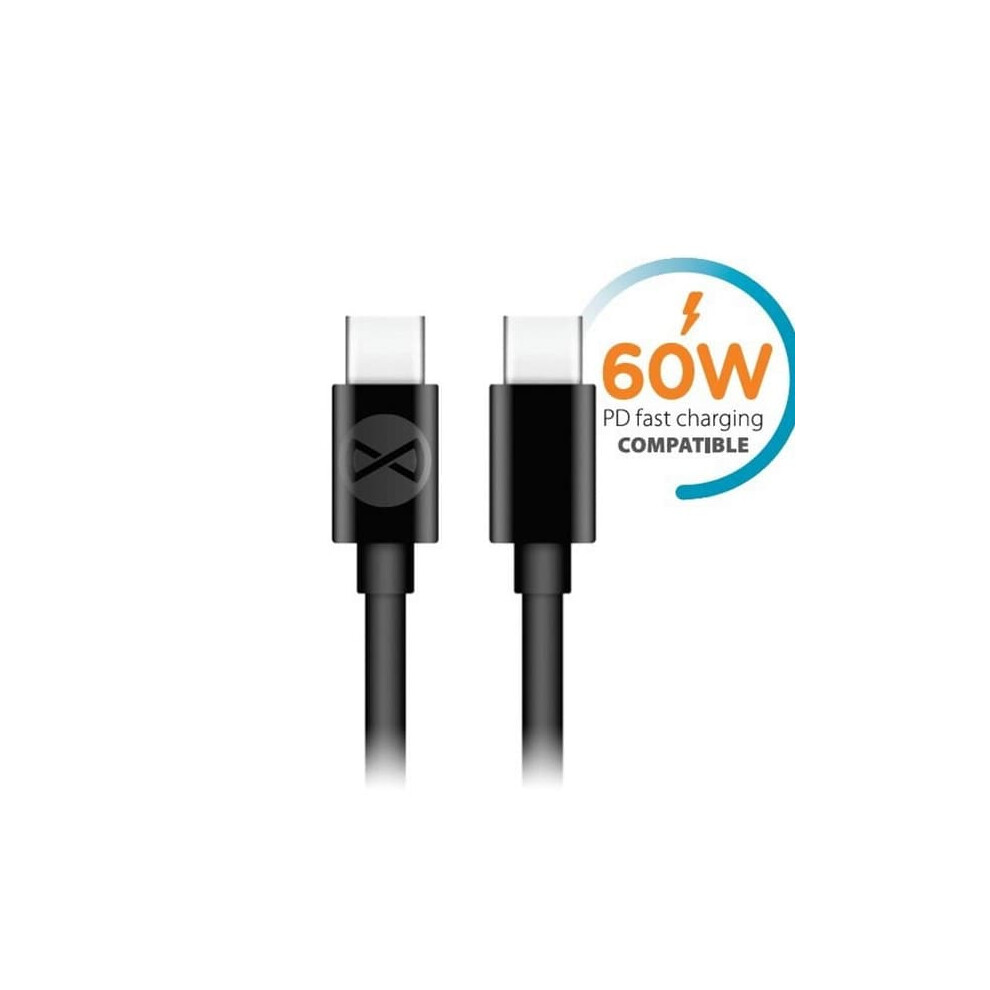 Usb-C To Usb-C Pd Fast Charging Cable 60W Black 962125315394