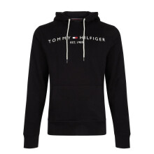 (XL, Black) Tommy Hilfiger Mens Logo Hoodie