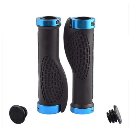Bicycle Handlebar Grip Blue 1 Pair