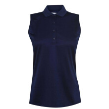 (12 UK, Peacoat) Callaway Womens/Ladies Knitted Sleeveless Polo Shirt