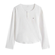 (8 UK R, Ecru/Rouge) Tommy Hilfiger Womens/Ladies Long Pyjama Set