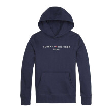 (8 Years, Navy) Tommy Hilfiger Boys Embroidered Logo Cotton Hoodie