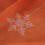 Snowflake Voile Curtains Silver Foil Print Pair 2