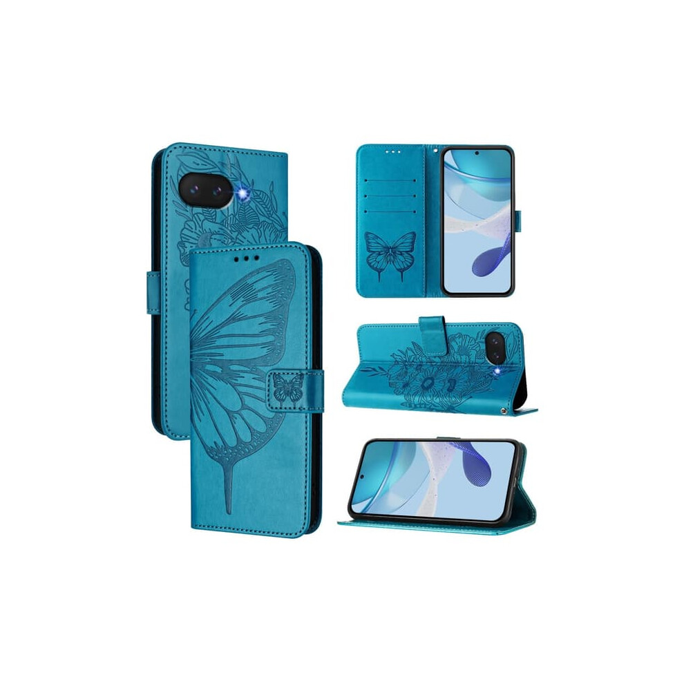 Google Pixel 9A Case Butterfly Print Blue 962125794847