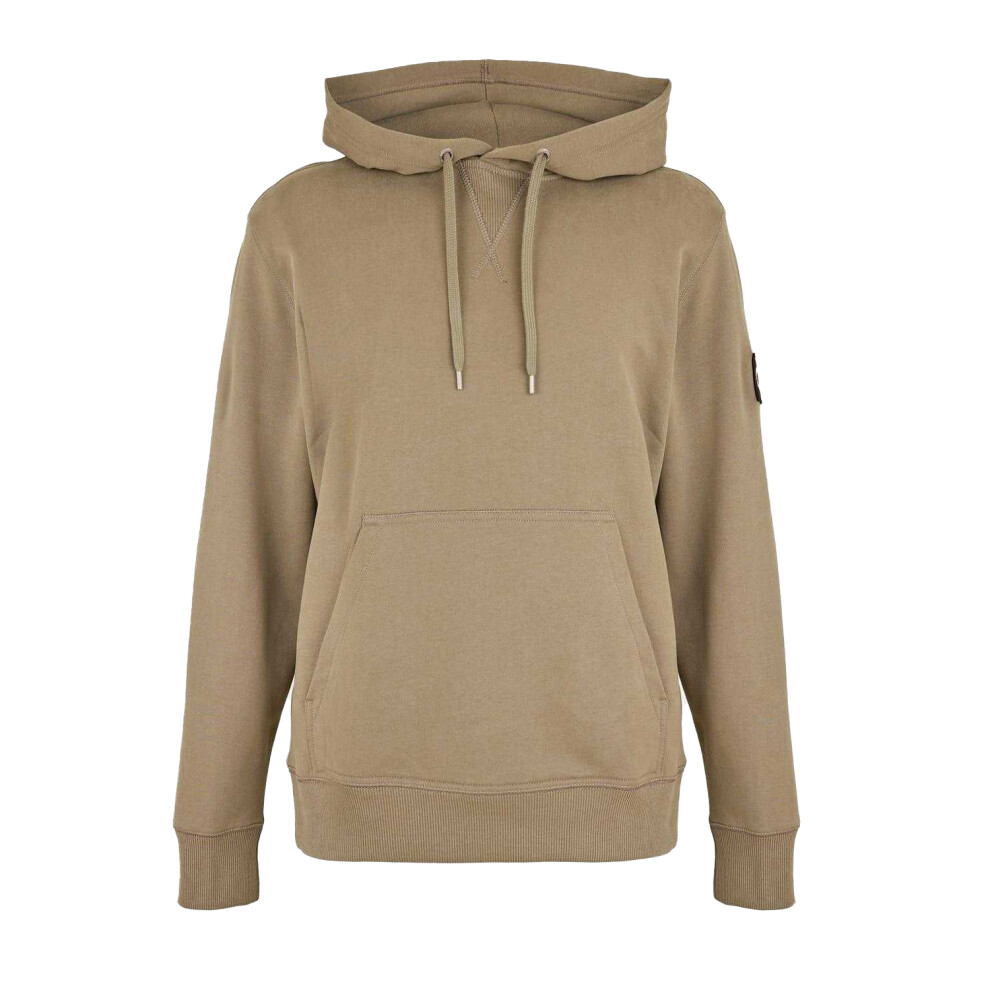 Calvin Klein (Xl, Brindle) Mens Monogram Badge Hoodie