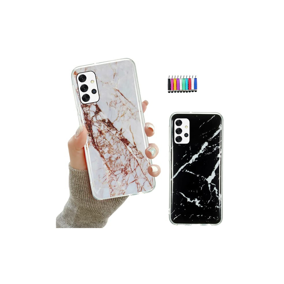 Marble Phone Case For Samsung Galaxy A32 5G Black 962125793055