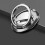 360 Rotatable Finger Ring Phone Holder Stand Silver 1