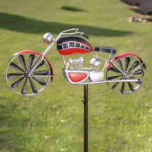 Wind Spinner Bicycle Design Standing Red