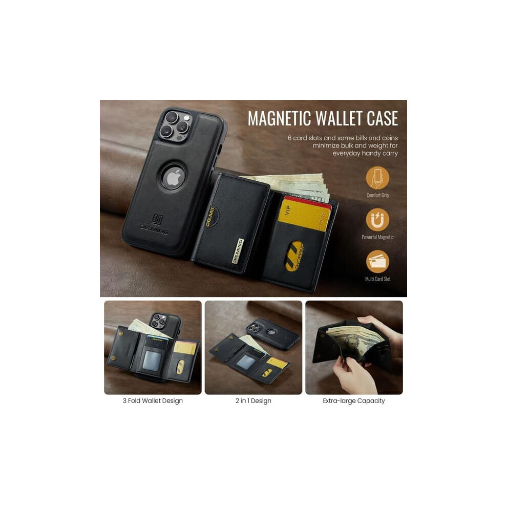 Dg.ming M6 Magnetic Wallet Case For Iphone 15 Pro Green 962029292005