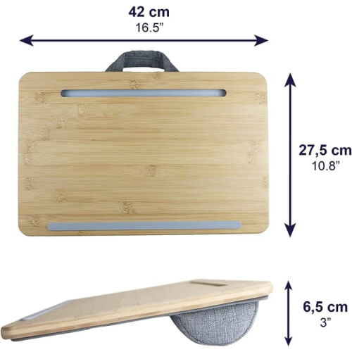 Laptop tray with pillow and knee pad for tablet use 1