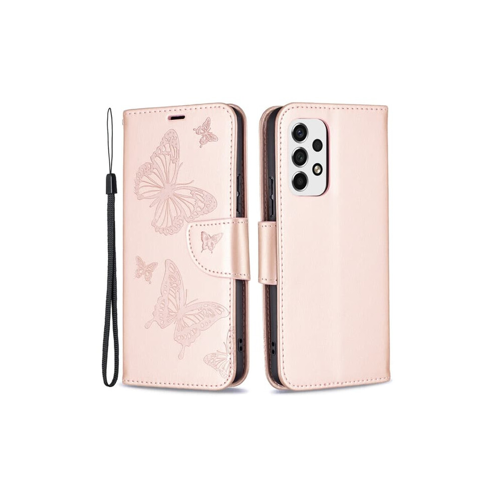 Samsung Galaxy A53 5G Case Butterflies Rose Gold 962125814002