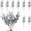 Artificial Holly Berries Stems Silver 9 inch 20 pcs 6