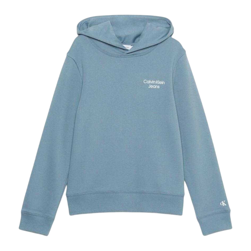 Calvin Klein (10 Years, Goblin Blue) Childrens/Kids Logo Hoodie