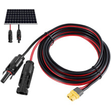 Lzvxtym Power Solar-zu-XT60-Ladeverlängerungskabel IP67 wasserdicht 12 AWG 3 m (10 ft) Solarstecker-zu-XT60-Adapterkabel für Solarpanel
