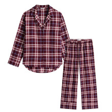 (8 UK R, Burgundy) Tommy Hilfiger Womens/Ladies Flannel Long Pyjama Set