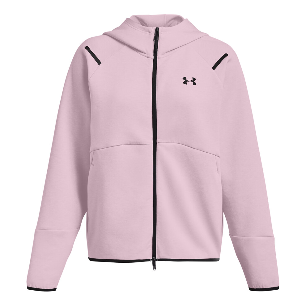 Under Armour (L, Pink) Womens/Ladies Unstoppable Two Tone Sweat Jacket