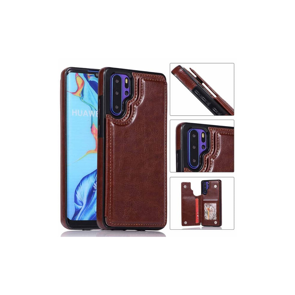 Huawei P30 Pro Case With Card Holder Brown 962125802566