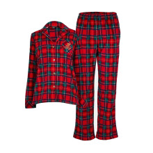 Ralph Lauren Womens/Ladies Plaid Collared Long Pyjama Set