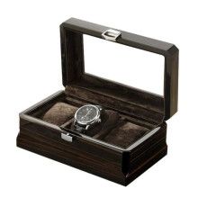 Watch Box Black Elegant 3-Watch Capacity