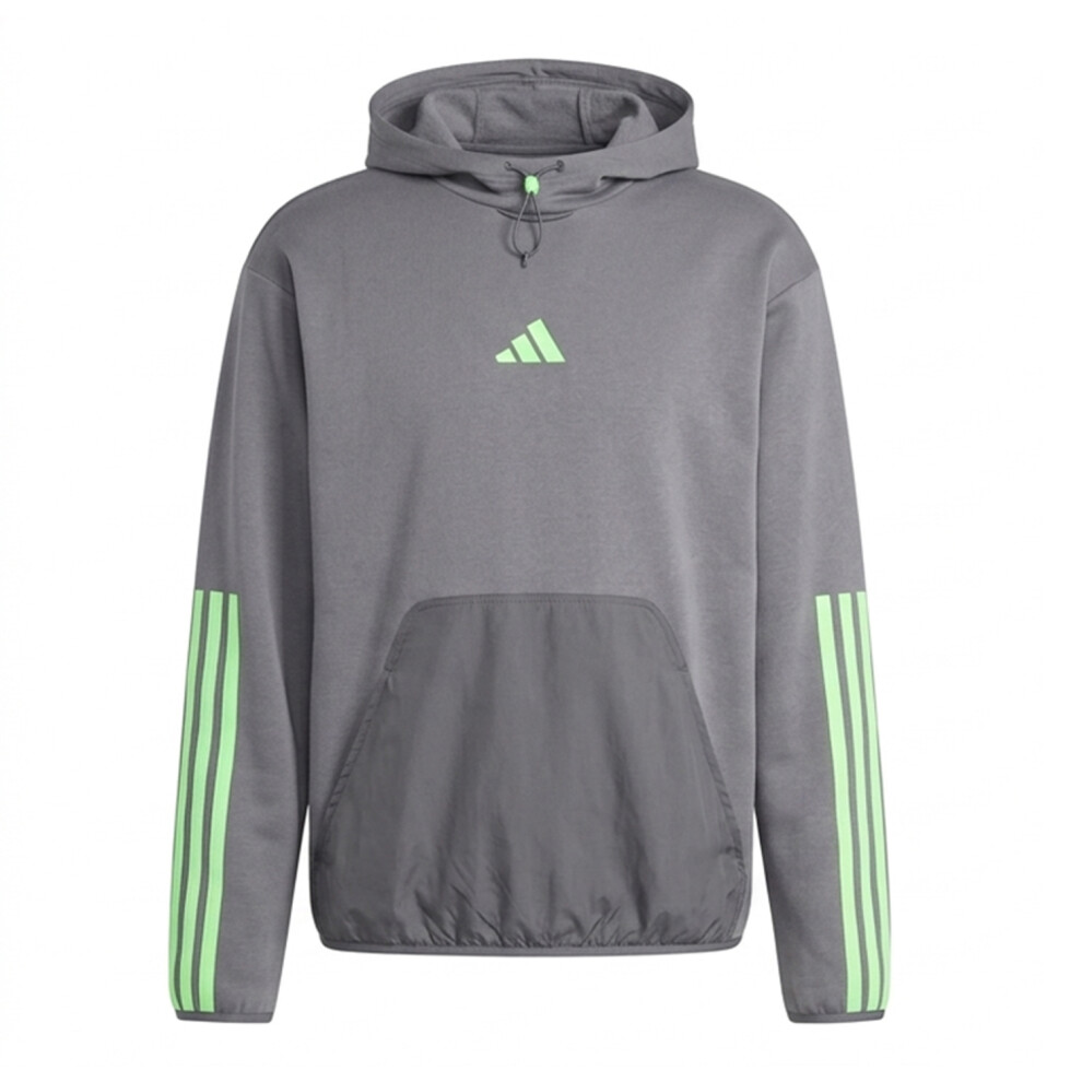 Adidas (M, Carbon) Mens Utility Logo Hoodie