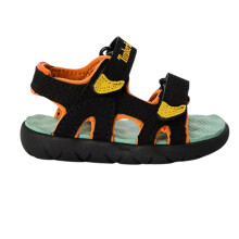 (8.5 UK Child, Black/Yellow) Timberland Baby Perkins Row Sandals