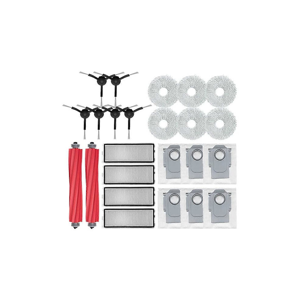 Roborock Qrevo S robot vacuum accessories: main brush, side