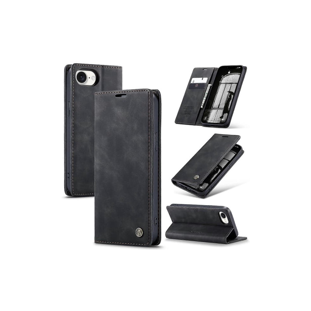Iphone 16E Wallet Case Pu Leather Stand Case Red 962125815207