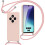 Xiaomi Redmi 14C case pink soft silicone with strap 1
