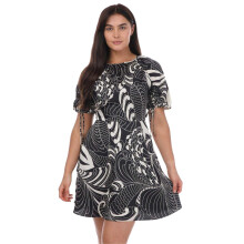 (8 UK, Black) Ted Baker Womens/Ladies Faridda Printed Puff Sleeve Mini Dress